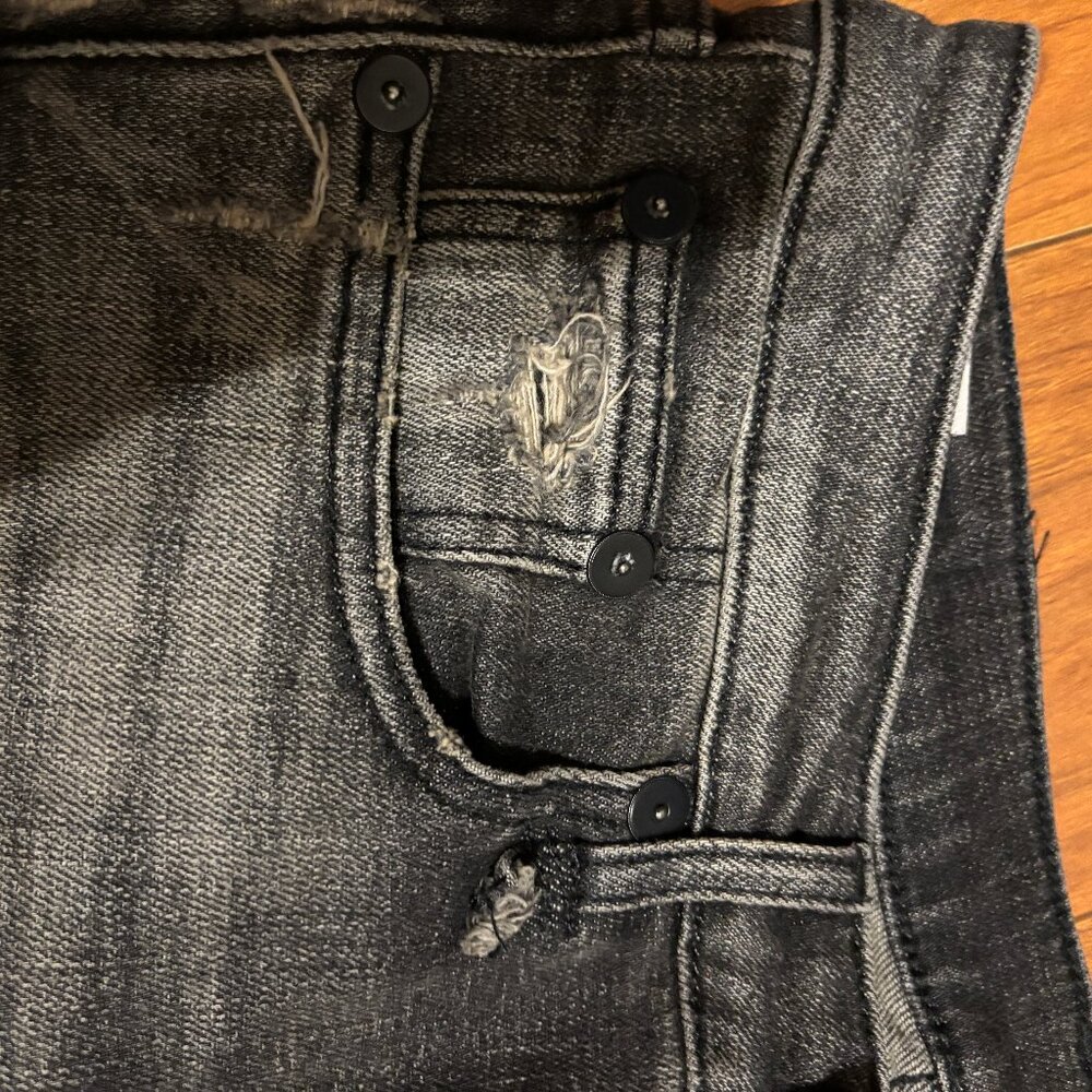 R13 Alison distressed skinny black jeans size 26 - Picture 10 of 12